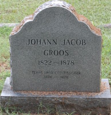 Johann Jacob Groos Gravestone image. Click for full size.