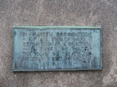Stratford World War I Monument Marker. Click for full size. Stratford World War I Monument Marker image. Click for full size.