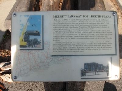 Merritt Parkway Toll Booth Plaza Marker image. Click for full size.