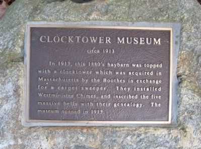 Clocktower Museum Marker image. Click for full size.