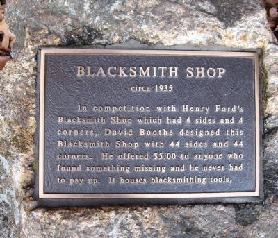 Blacksmith Shop Marker. Click for full size. Blacksmith Shop Marker image. Click for full size.