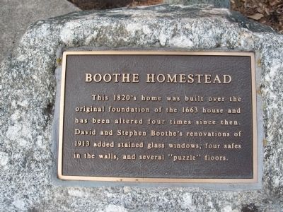 Boothe Homestead Marker. Click for full size. Boothe Homestead Marker image. Click for full size.