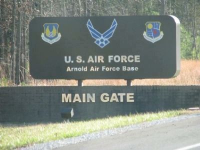 Main Gate at Arnold Engineering Development Center image. Click for full size.