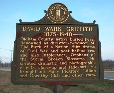 DAVID WARK GRIFFITH Marker image. Click for full size.