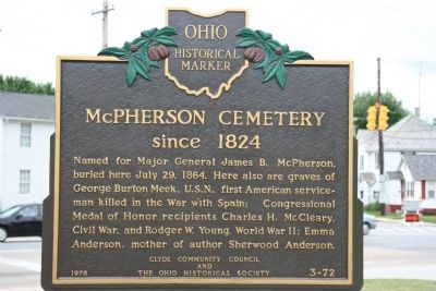 McPherson Cemetery Marker image. Click for full size.