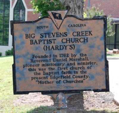 Big Stevens Creek Baptist Church (Hardy's) Marker image. Click for full size.