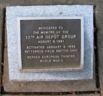 10th Air Depot Group Marker. Click for full size. 10th Air Depot Group Marker image. Click for full size.