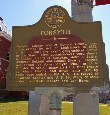 Forsyth Marker. Click for full size. Forsyth Marker image. Click for full size.