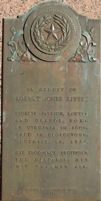 Robert Jones Rivers Marker image. Click for full size.