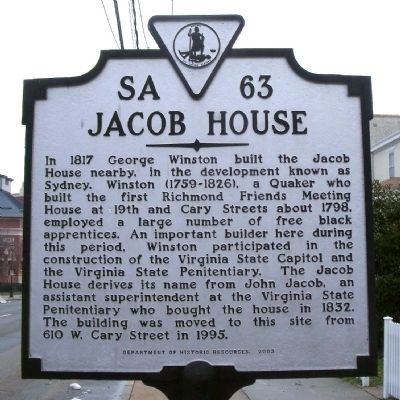 Jacob House Marker image. Click for full size.