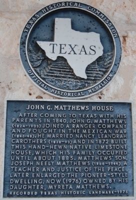 John G. Matthews House Marker. Click for full size. John G. Matthews House Marker image. Click for full size.