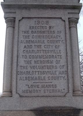 Albemarle UDC Monument. Click for full size. Albemarle UDC Monument image. Click for full size.