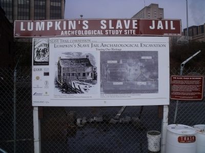 Lumpkin's Slave Jail archeological study site image. Click for full size.