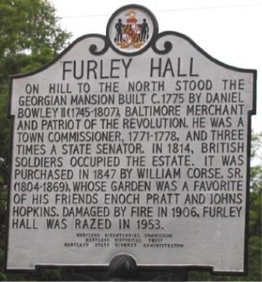 Furley Hall Marker image. Click for full size.