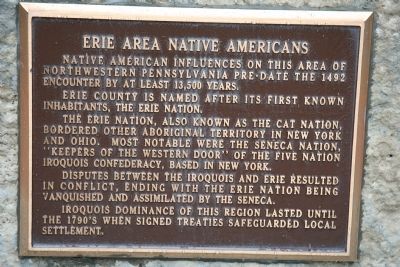 Erie Area Native Americans Marker image. Click for full size.