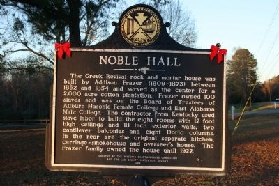 Noble Hall Marker image. Click for full size.