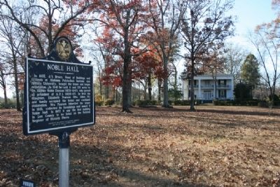 Noble Hall & Marker image. Click for full size.