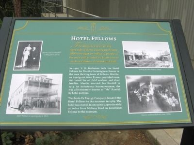 Hotel Fellows Marker. Click for full size. Hotel Fellows Marker image. Click for full size.