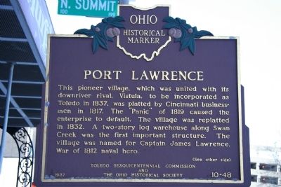 Port Lawrence Marker image. Click for full size.