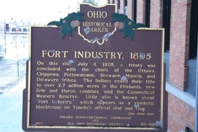 Fort Industry, 1805 Marker image. Click for full size.