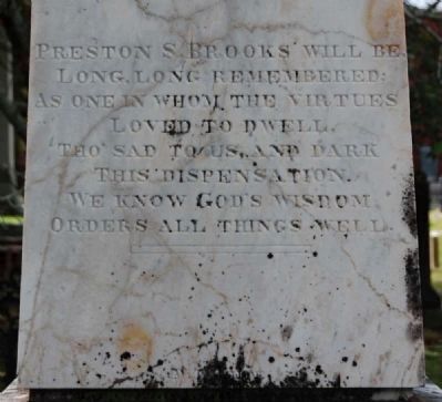 Preston S. Brooks Monument image. Click for full size.