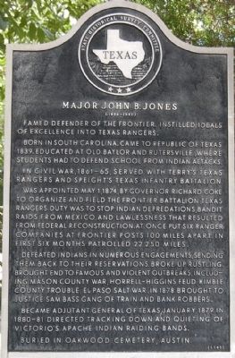 Major John B. Jones Marker image. Click for full size.