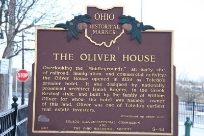The Oliver House Marker. Click for full size. The Oliver House Marker image. Click for full size.
