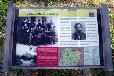 Virginia State University CRIEHT Marker. Click for full size. Virginia State University CRIEHT Marker image. Click for full size.