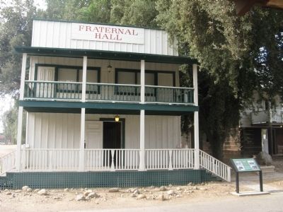 Fraternal Hall and Marker. Click for full size. Fraternal Hall and Marker image. Click for full size.