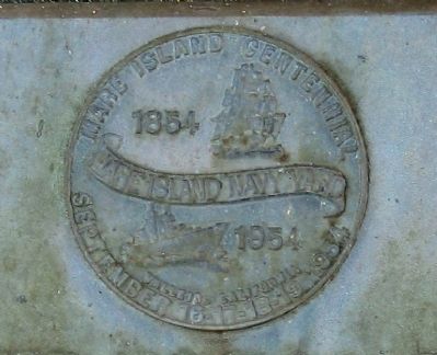 First Wireless Station Marker - Closeup of Centennial Seal image. Click for full size.