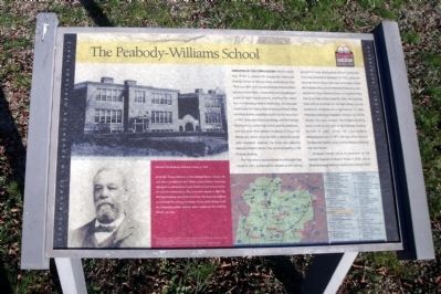 The Peabody-Williams School CRIEHT Marker image. Click for full size.