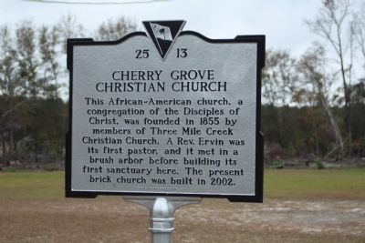 Cherry Grove Christian Church Marker image. Click for full size.
