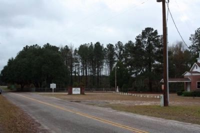 Cherry Grove Christian Church and Marker looking southward image. Click for full size.