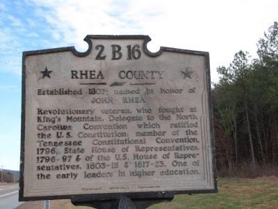 Rhea County / Hamilton County Marker image. Click for full size.