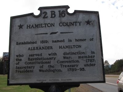 Rhea County / Hamilton County Marker. Click for full size. Rhea County / Hamilton County Marker image. Click for full size.