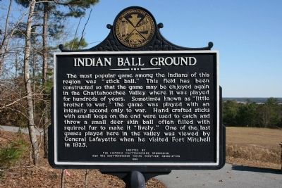 Indian Ball Ground Marker. Click for full size. Indian Ball Ground Marker image. Click for full size.