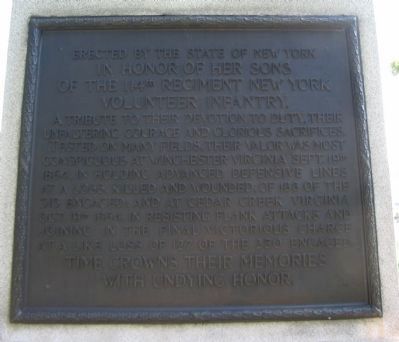 Plaque on Back. Click for full size. Plaque on Back image. Click for full size.