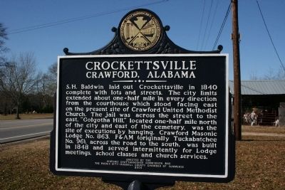Crockettsville Marker Reverse image. Click for full size.