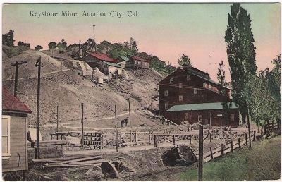 Keystone Mine - Early Postcard View from the Northwest image. Click for full size.