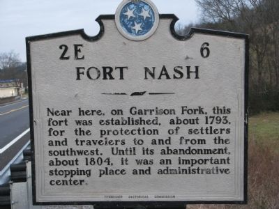 Fort Nash Marker. Click for full size. Fort Nash Marker image. Click for full size.