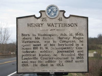 Henry Watterson Marker image. Click for full size.