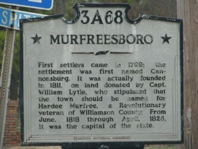 Murfreesboro Marker image. Click for full size.
