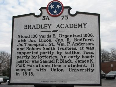 Bradley Academy Marker. Click for full size. Bradley Academy Marker image. Click for full size.