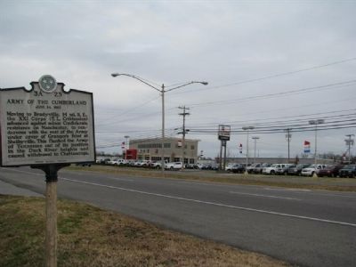 Army of the Cumberland Marker, area image. Click for full size.