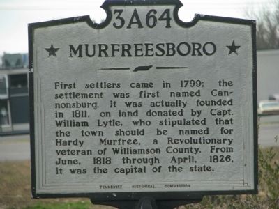 Murfreesboro Marker. Click for full size. Murfreesboro Marker image. Click for full size.