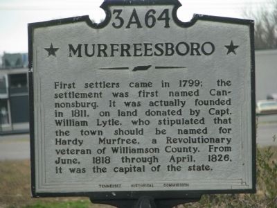 Murfreesboro Marker image. Click for full size.