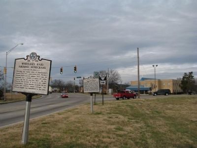 Wheeler's Raid around Rosecrans Marker image. Click for full size.