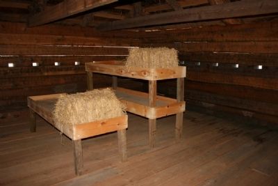 Sleeping Quarters inside the blockhouse image. Click for full size.