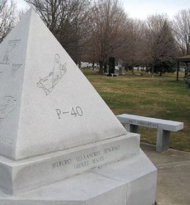 79th Fighter Group Memorial South Face. Click for full size. 79th Fighter Group Memorial South Face image. Click for full size.