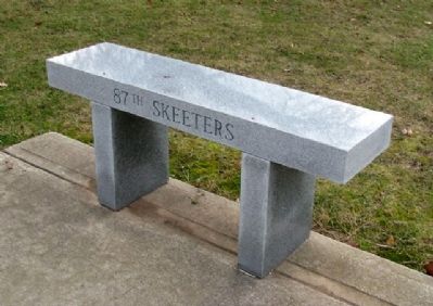 79th Fighter Group Memorial Skeeters Bench image. Click for full size.